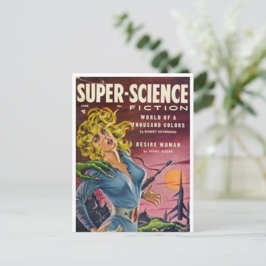 Super Science 5 Postkarte (Stehend Vorderseite)