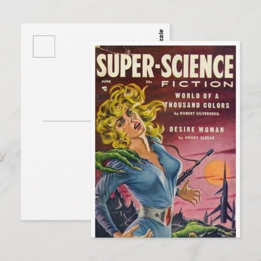 Super Science 5 Postkarte (Vorne/Hinten)