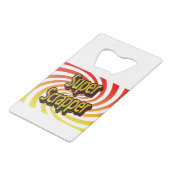 "Super Scrapper" Geldbeutel Flaschenöffner (Rückseite Schrägansicht)