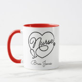 Super Scrubs Individuelle Name Nurse Doctor Tasse (Links)