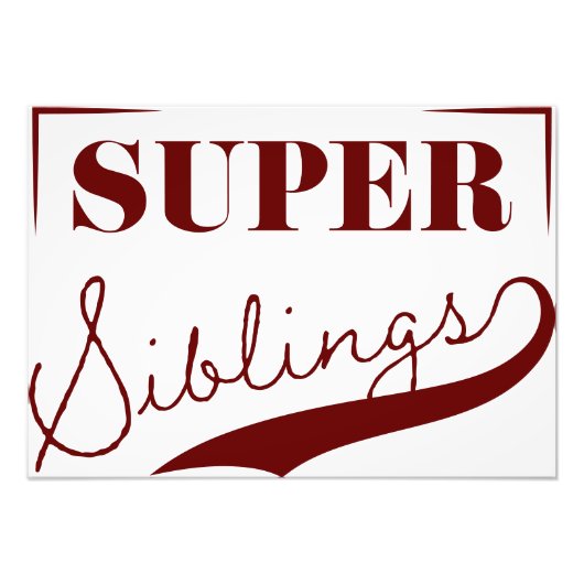 Super Sibling Fotodruck (Vorne)