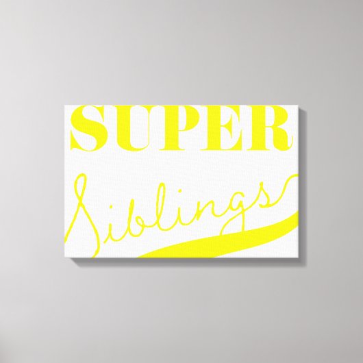 Super Sibling Leinwanddruck (Vorderseite)