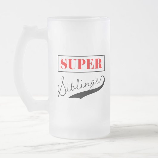 Super Sibling Mattglas Bierglas (Links)