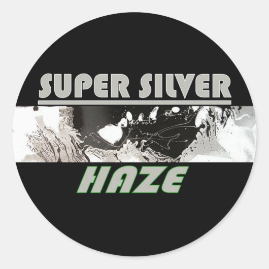 SUPER SILVER HAZE RUNDER AUFKLEBER (Vorderseite)