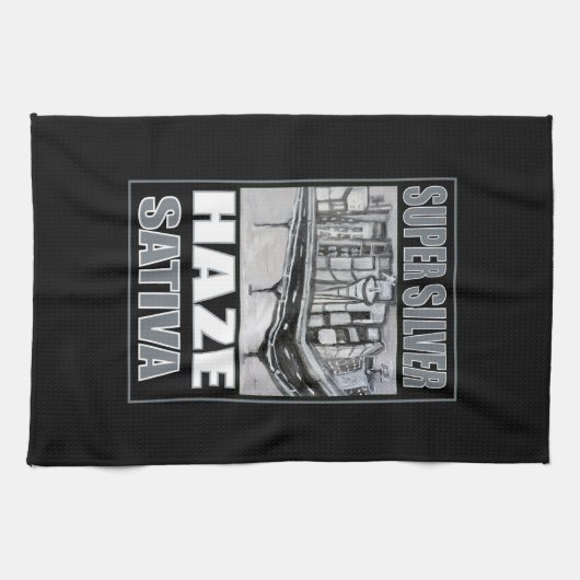 SUPER SILVER HAZE SATIVA GESCHIRRTUCH (Horizontal)