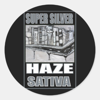 SUPER SILVER HAZE SATIVA RUNDER AUFKLEBER