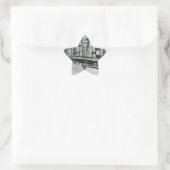 SUPER SILVER HAZE Stern-Aufkleber (Tasche)
