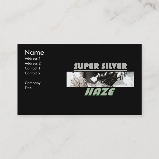 SUPER SILVER HAZE VISITENKARTE (Vorderseite)