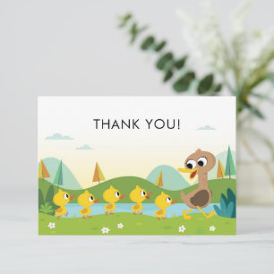Super Simple 5 Kleine Ducks Baby Dusche Dankeskarte