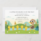 Super Simple | 5 Kleine Ducks Baby Dusche Einladung (Vorderseite)