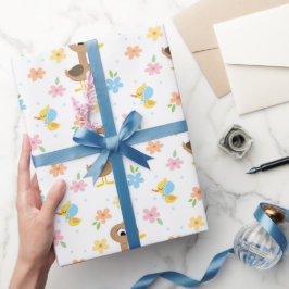 Super Simple | 5 Little Ducks Boy Baby Shower Geschenkpapier