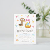 Super Simple | 5 Little Ducks Boy Baby Shower Postkarte (Stehend Vorderseite)