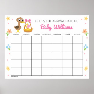 Super Simple | 5 Little Ducks Girl Babydusche Poster