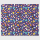 Super Simple Characters Birthday Pattern Geschenkpapier (Flach)