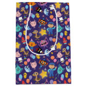 Super Simple Characters Birthday Pattern Mittlere Geschenktüte (Vorderseite)