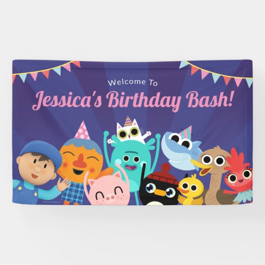 Super Simple Characters Festive Birthday Banner (Horizontal)