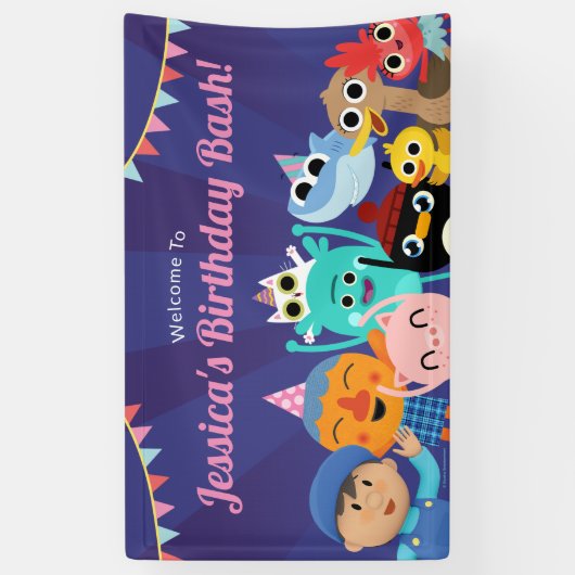 Super Simple Characters Festive Birthday Banner (Vertikal)