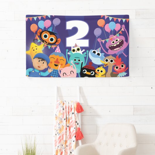 Super Simple Characters Festive Birthday Banner (Insitu)