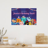 Super Simple Characters Festive Birthday Banner Poster (Küche)