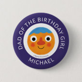 Super Simple Characters Festive Birthday Button (Vorderseite)