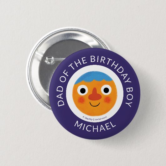 Super Simple Characters Festive Birthday Button (Vorne & Hinten)