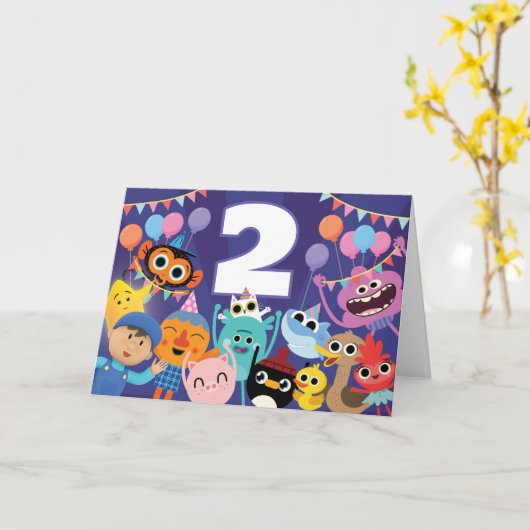 Super Simple Characters Festive Birthday Karte (Gelbe Blume)