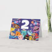 Super Simple Characters Festive Birthday Karte (Vorderseite)