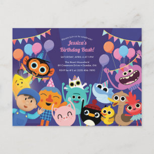 Super Simple Charaktere Festive Geburtstag Postkarte