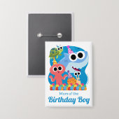 Super Simple | Finny the Shark Confetti Birthday Button (Vorderseite/Rückseite)