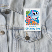 Super Simple | Finny the Shark Confetti Birthday Button (Insitu)