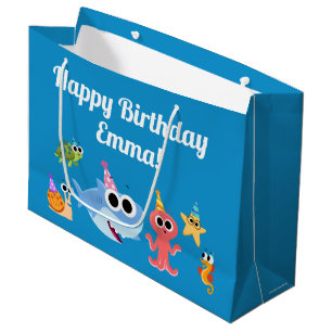 Super Simple Finny the Shark Confetti Birthday Große Geschenktüte