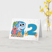 Super Simple | Finny the Shark Confetti Birthday Karte (Gelbe Blume)