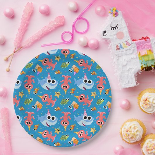 Super Simple | Finny the Shark Confetti Birthday Pappteller (Party)