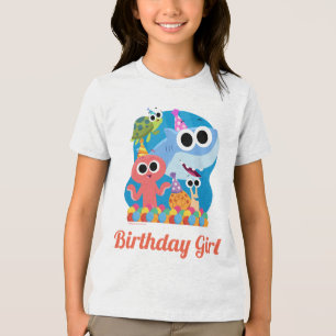 Super Simple Finny the Shark Confetti Birthday Tri-Blend Shirt