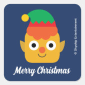 Super Simple | Holiday Cheesy Quadratischer Aufkleber (Vorderseite)