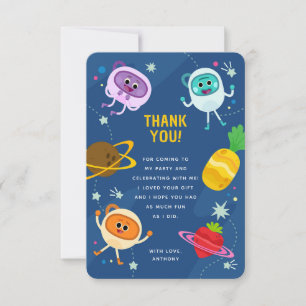 Super Simple Hummel Numbs Space Geburtstag Dankeskarte