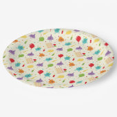 Super Simple | Hummel Zahlen Geburtstagskuchen Pappteller (Schrägansicht)