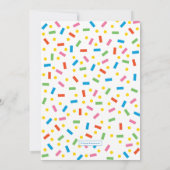 Super Simple Noodle & Pals Confetti 1. Geburtstag Dankeskarte (Rückseite)