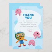 Super Simple | Noodle & Pals Swim Party Dankeskarte (Vorne/Hinten)