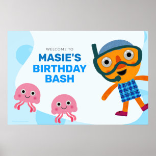 Super Simple Noodle & Pals Swim Party Poster