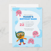 Super Simple | Noodle & Pals Swim Party Postkarte (Vorne/Hinten)