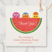 Super Simple | Noodle & Pals Watermelon Party Geschenkanhänger (Rückseite)