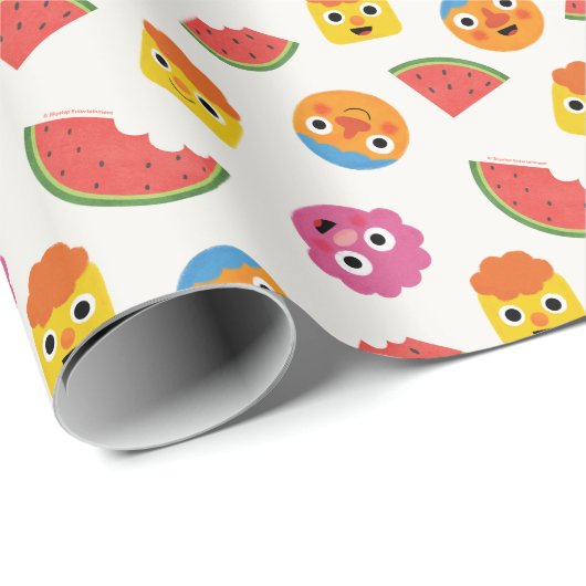 Super Simple | Noodle & Pals Watermelon Party Geschenkpapier (Rolleneckpunkt)