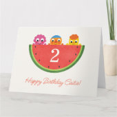 Super Simple | Noodle & Pals Watermelon Party Karte (Vorderseite)