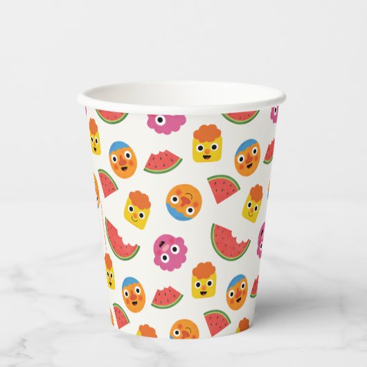 Super Simple | Noodle & Pals Watermelon Party Pappbecher (Vorderseite)