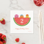 Super Simple | Noodle & Pals Watermelon Party Serviette (Beispiel)