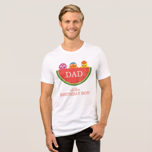 Super Simple | Noodle & Pals Watermelon Party Tri-Blend Shirt (Vorderseite voll)