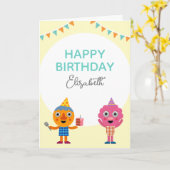 Super Simple | Noodle & Pals Yellow Birthday Karte (Gelbe Blume)