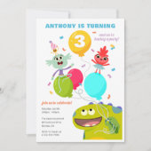 Super Simple | Rhymington Confetti Birthday Einladung (Vorderseite)