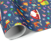 Super Simple Rhymington Holiday Character Pattern Geschenkpapier (Rolleneckpunkt)